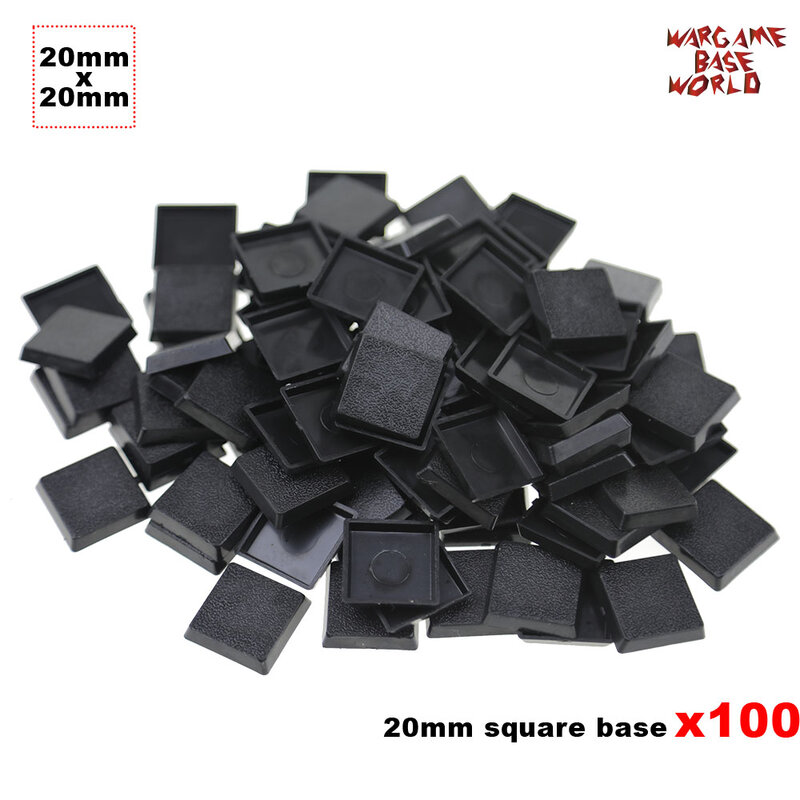 100x20 мм квадратные основания из пластика для настольных игр основания для warhamemr