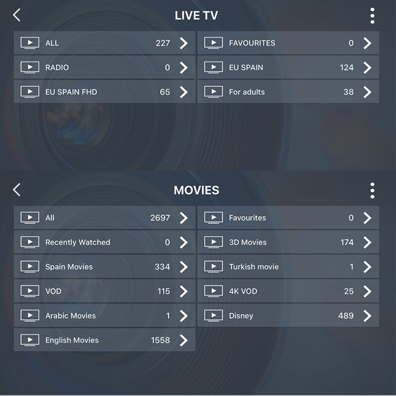 Europa IPTV España m3u suscripción España español 4K DAZN Movistar deporte cine adulto para caja de TV inteligente Android 9,0X96.