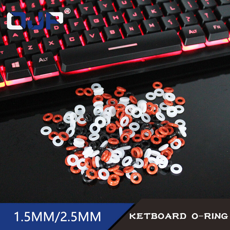 Amortiguadores de sonido para teclado Cherry MX, interruptor de sellado de anillo redondo, con reducción de ruido de repuesto, 125 piezas