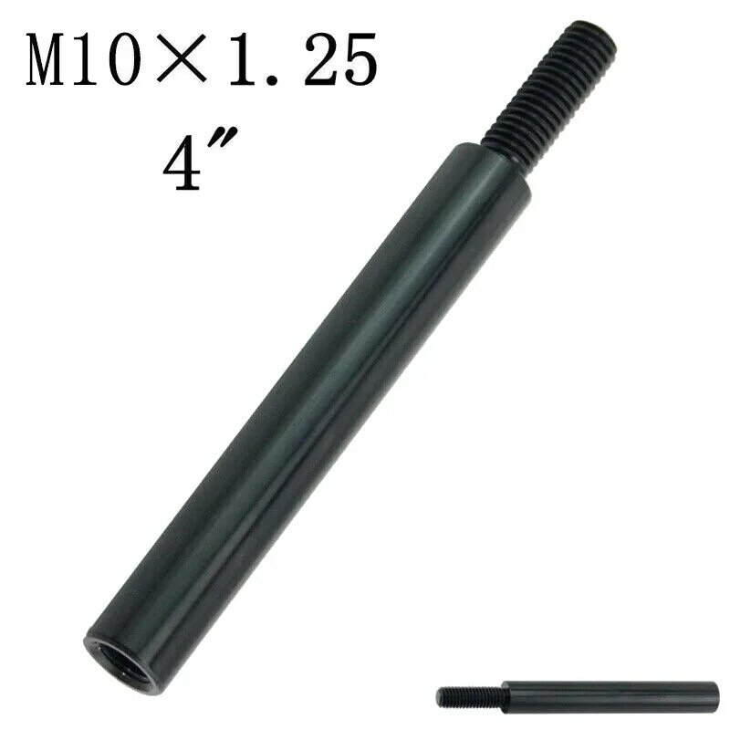 4" M10X1.25 Black Shift Knob Extension For Manual Gear Shifter Lever Extender Thread Pitch for Ford for Toyota Scion