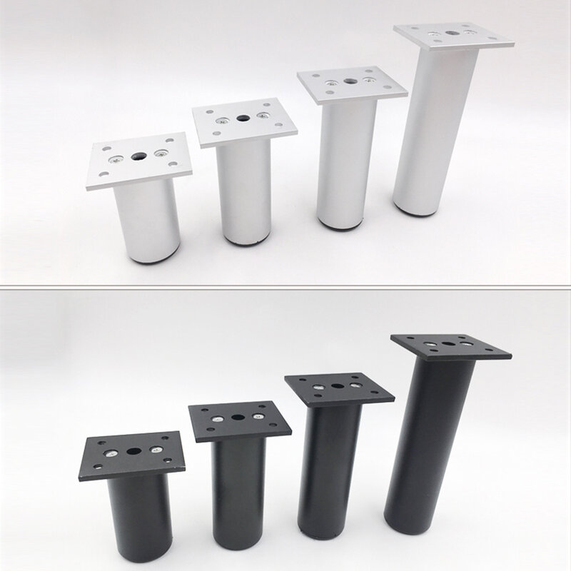 [Onuobao] 4PCS Aluminium Alloy Einstellbar metall möbel Beine Sofa Füße Kabinett Füße Einstellbare bein Erhöhung 6 ~ 35cm