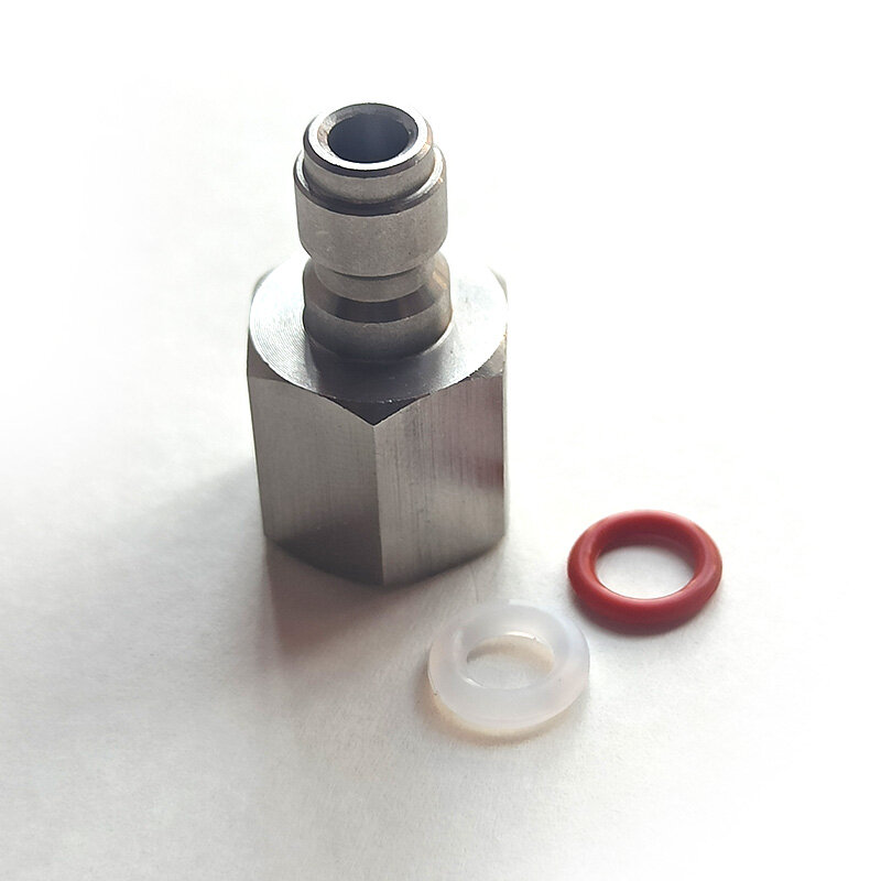 Capsules rechargeables en acier inoxydable CO2 cartouche gonflable Kit de charge tuyau coupleur rapide connecteur pagode 8MM mâle Pulg