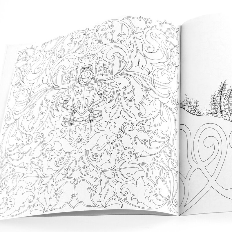 25*25ซม.Fairy TalesและMagical Dreamsเด็กผู้ใหญ่Graffiti Coloring Book F3MA