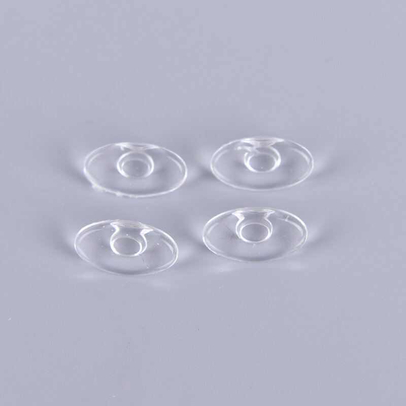 5 pares de venda quente durável parafuso dentro ou empurrar em tipo macio silicone não deslizamento óculos almofadas nariz oval 14mm
