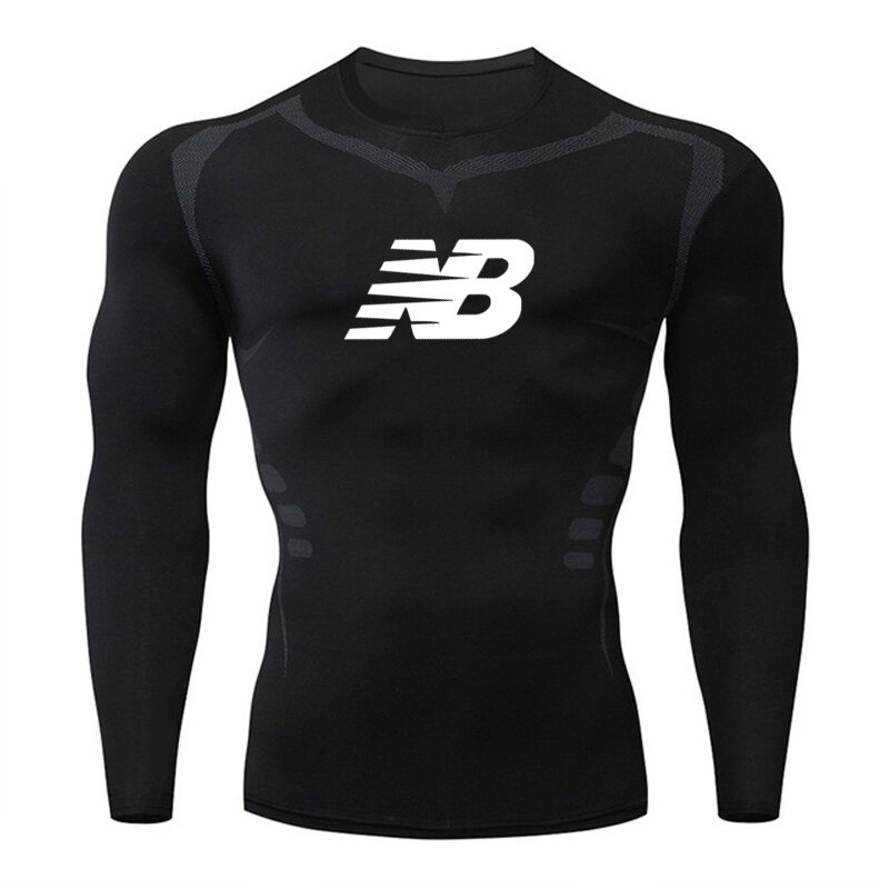 Autumn Brand Compression Tight tshirts Men Quick dry running shirts High Quality Long sleeves Sportswear Gym clothes Yoga Tops