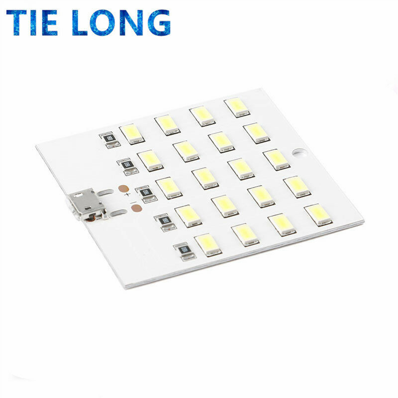 Panneau d'éclairage LED blanc 5730 smd 5V 430mA ~ 470mA, micro USB 5730, lumière mobile USB, veilleuse de secours, haute qualité
