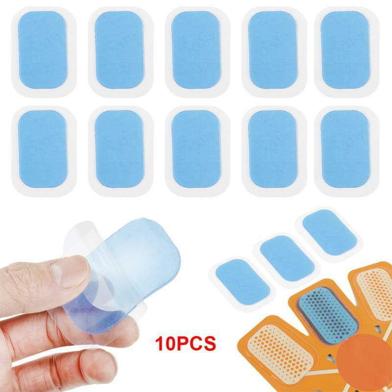 10Pcs Gel Pads For EMS Abdominal ABS Trainer Weight Loss Hip Exercise Patch Replacement For Abdominal Training Device TSLM1