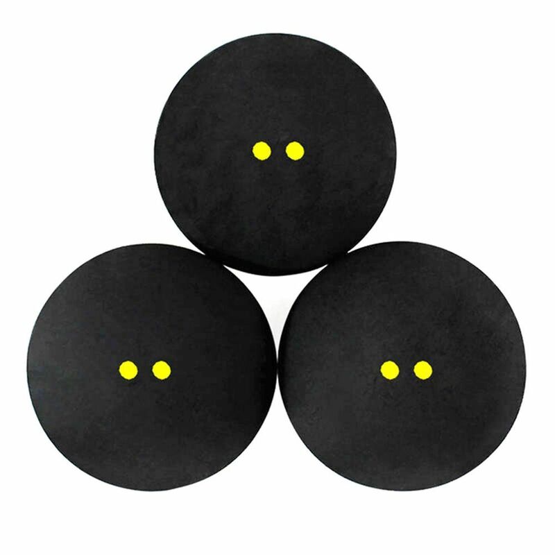 Balle de squash à deux points jaunes, 1 pièce, accessoire de sport à basse vitesse, en caoutchouc, pour entraînement professionnel, compétition