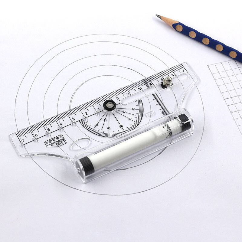 Multifunctional Drawing Ruler Portable Universal Parallel Ruler Practical Measuring Tool for School Office линейка школьная