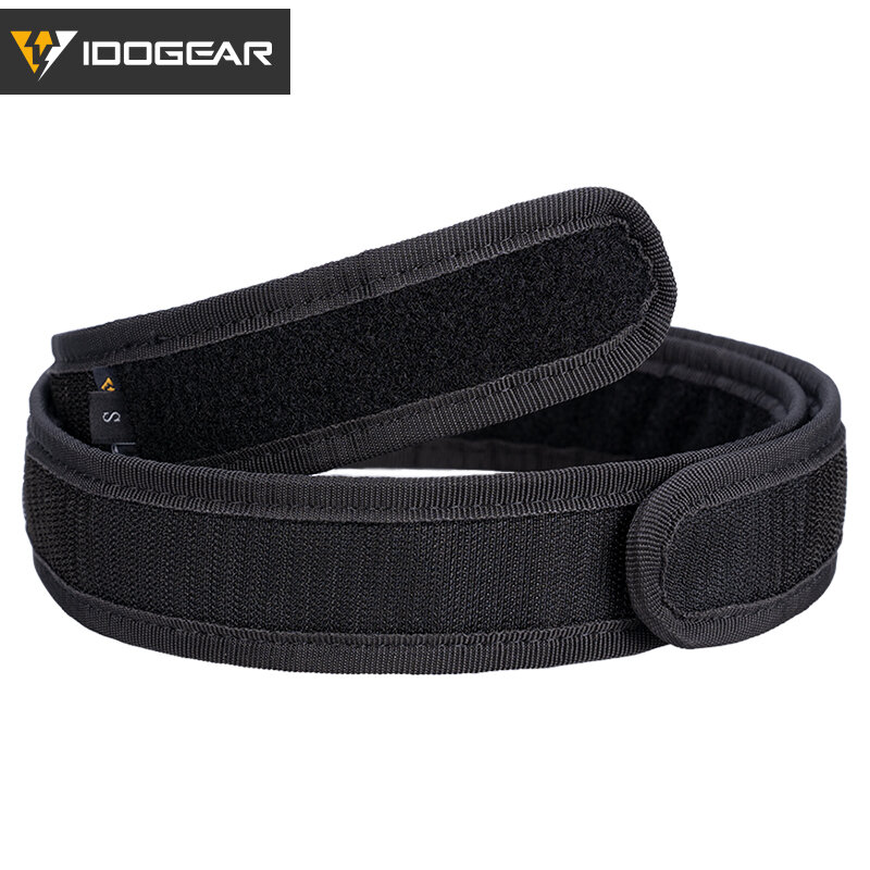 IDOGEAR Tactical Belt Mens Belts Sports Inner Belt  1.7" Waist Belt  Nylon Black 3418