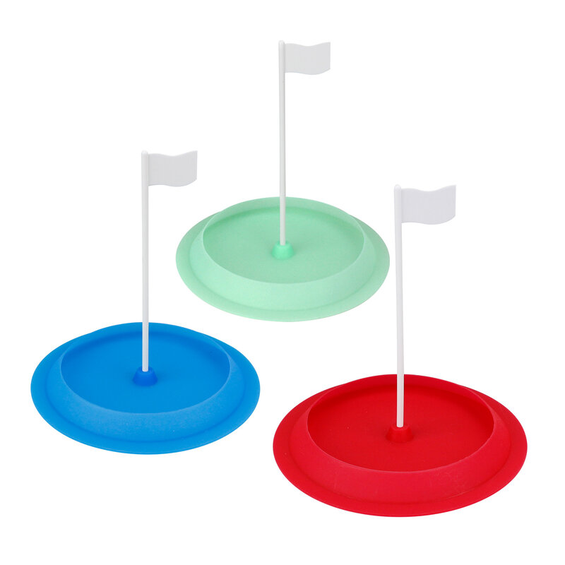 Putter de práctica de Golf suave, copa verde con agujero y bandera para oficina/exterior/interior, equipos de entrenamiento de práctica