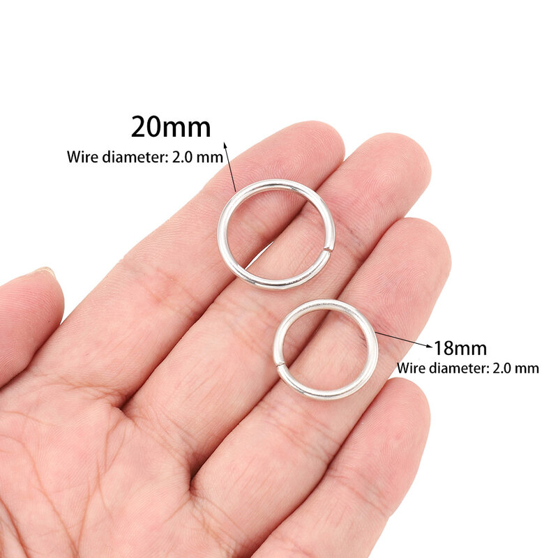 50-200 pz/lotto 3-20mm anelli di salto aperti anelli in oro rosa anelli divisi connettori per gioielli fai da te fare risultati accessori fai da te
