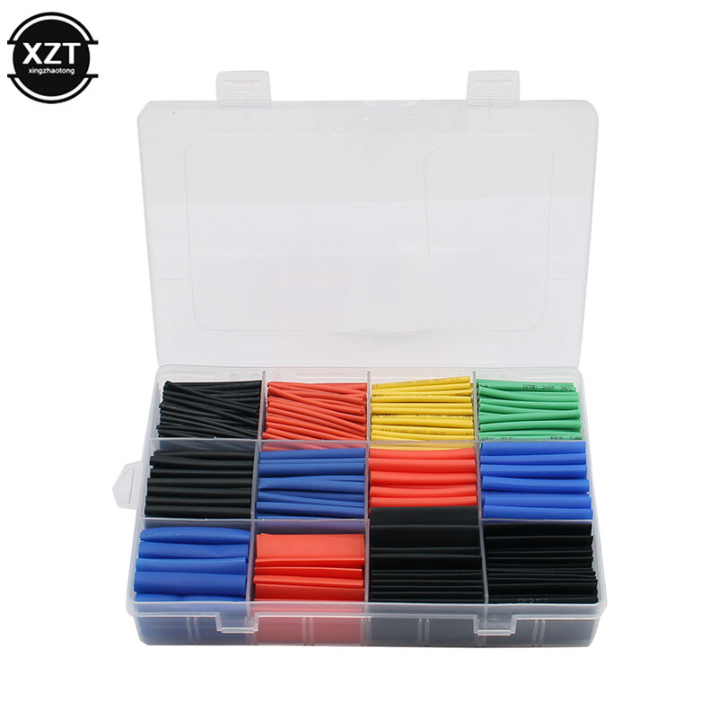 Heat Shrink wrapped Shrinking 127/164/328/530Pcs Insulation Sleeving Thermal Casing Car Electrical Cable shrink tube Tube kit