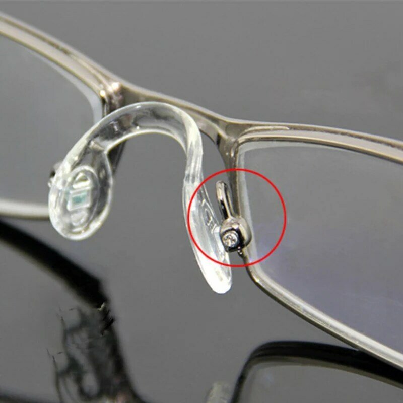 Coussinets antarcteurs souples en silicone pour lunettes, insert antidérapant, lunettes en forme de U, joints, 10 pièces
