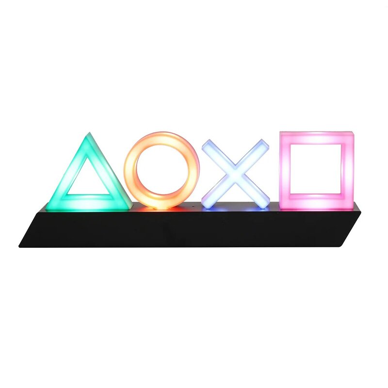 Playstation Sign sterowanie głosem gra ikona światło akrylowa atmosfera Neon Ornament Club KTV oświetlenie dekoracyjne Dropshipping