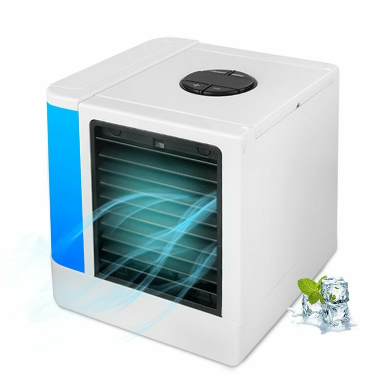 Portátil recarregável condicionador de ar portátil condicionado usb mini refrigerador de ar display digital ventilador de refrigeração de ar