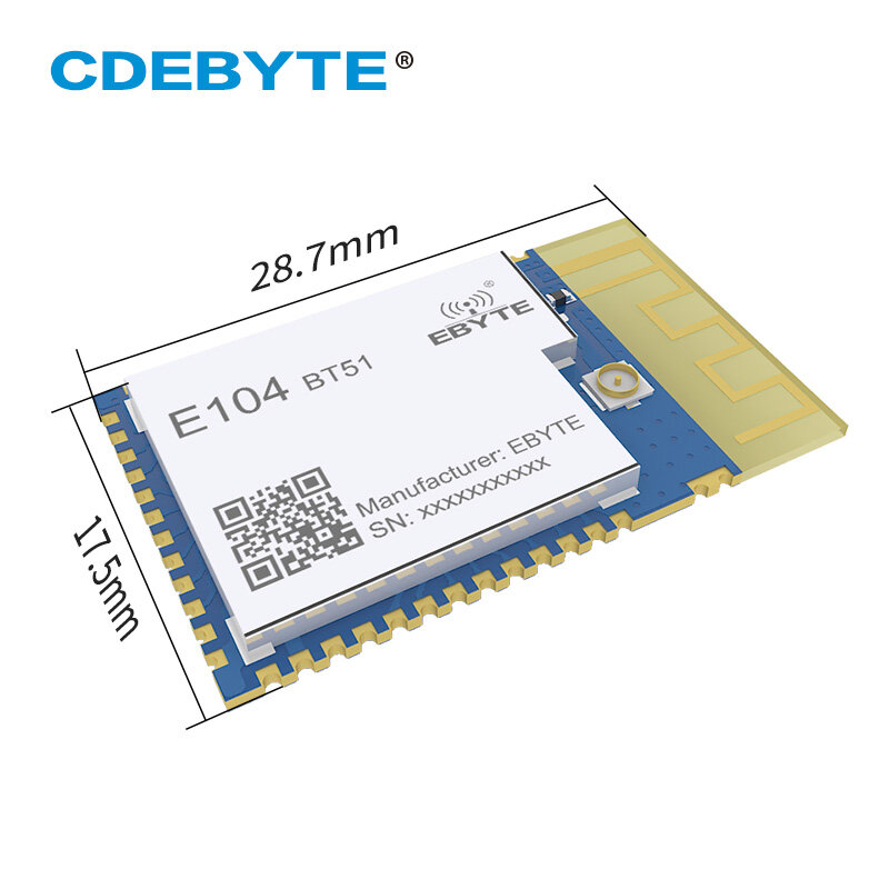 CC2640R2F BLE 5,0 módulo Bluetooth 2,4 GHz iBeacon baja potencia 5dBm PCB antena SMD UART transceptor inalámbrico