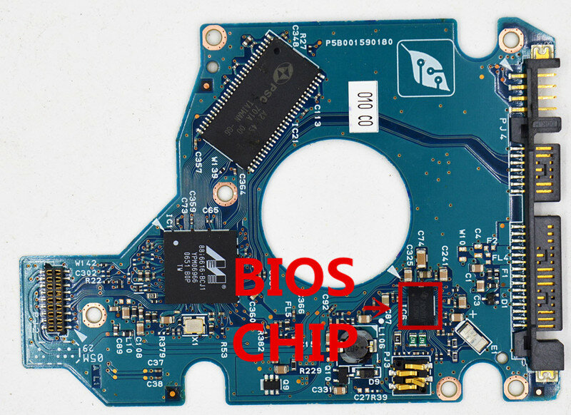 Toshiba Hard disk circuit board  G5B001590000-A HDD2D31, HDD2D35, HDD2D38