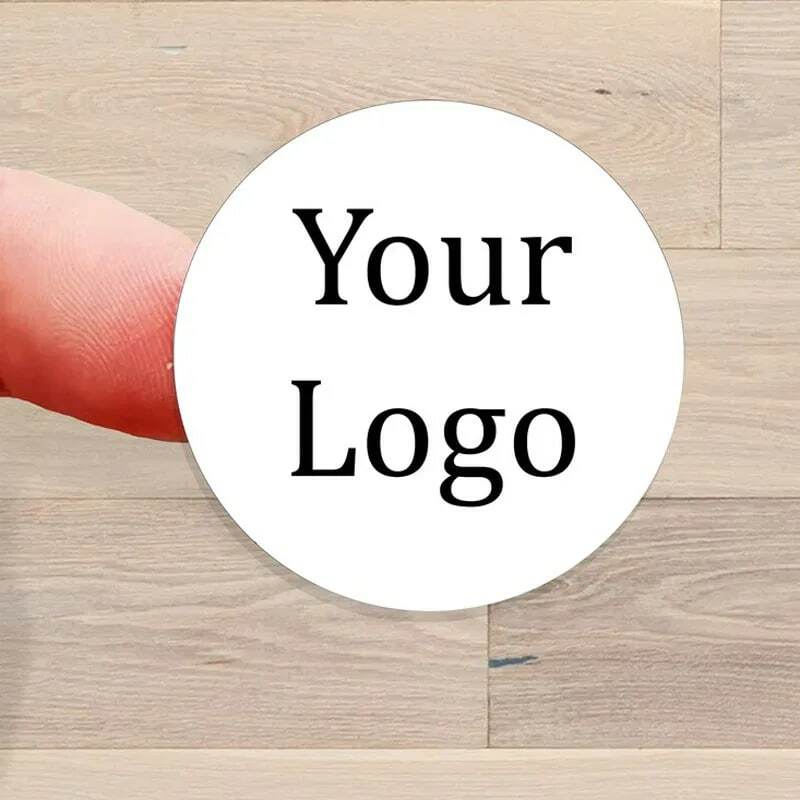 100 шт., наклейки с вашим логотипом, 3 см, 4 см, 5 см, 6 см, 7 см, напечатанные на заказ, идеально подходят для малого бизнеса, в комплекте 100 наклеек
