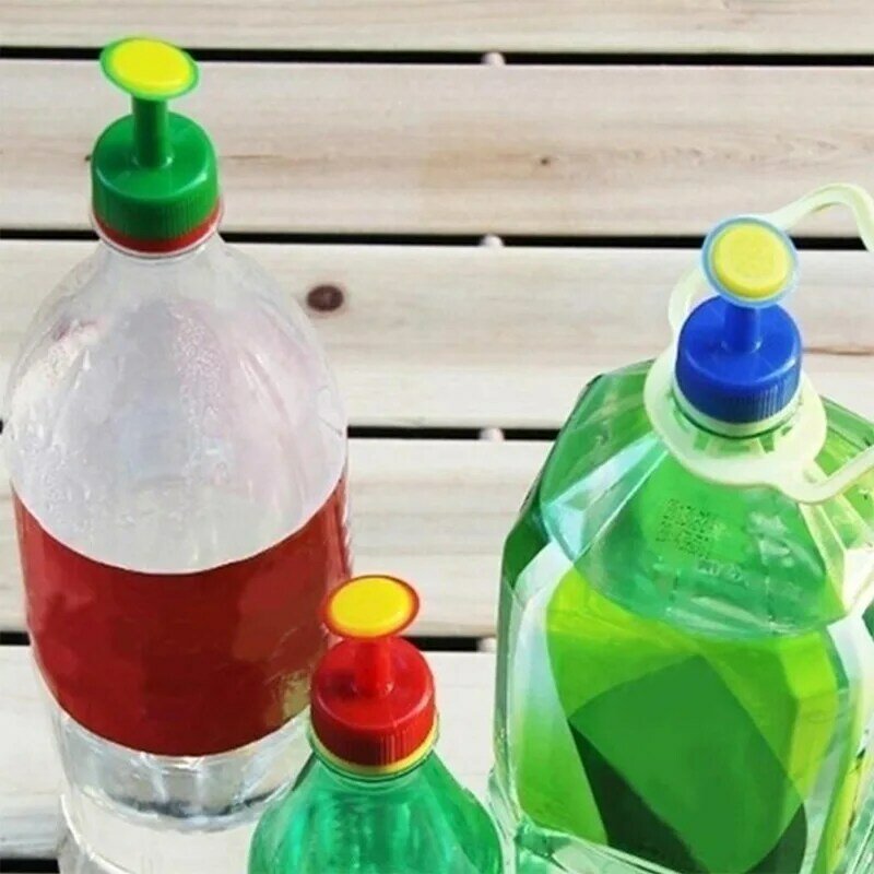 3 Buah Peralatan Irigasi Bibit Penyiram Tanaman Berkebun Kepala Botol Air Minum Ringan Dapat Atas Penyiram