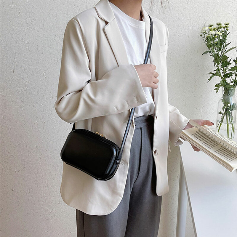 YIXIAO borse a tracolla autunnali Vintage per donna borsa a tracolla quadrata Casual borsa da donna Mini pochette da sera da donna