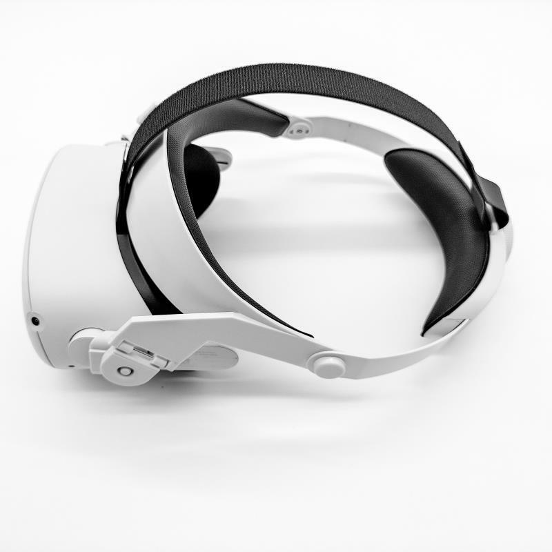 Gomrvr acessórios para vr óculos oculus quest 2, correias de fixação com fone de ouvido combinação terno conforto versão de atualização