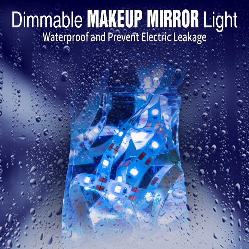 Lampe LED à intensité variable pour miroir de maquillage, bande lumineuse cosmétique USB, lampe de vanité de la Confédération, flexible, IQUE Table, 50cm, 1m, 2m, 3m, 4m, 5m