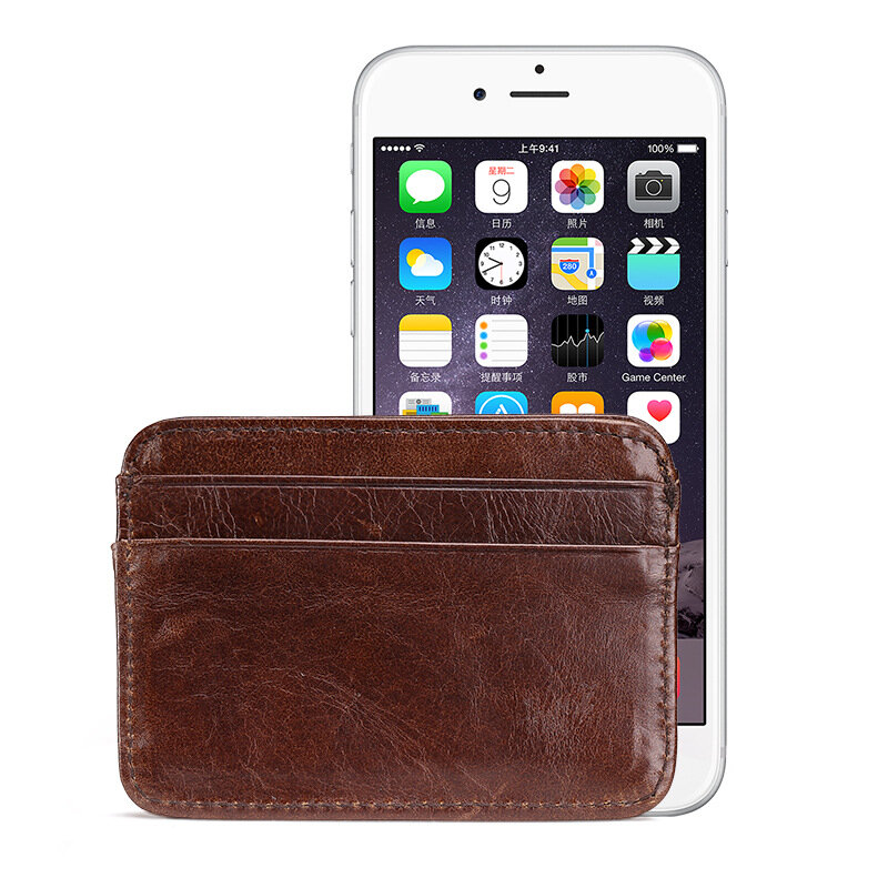 男性用の小さな本革の財布,薄いカードホルダー,ミニウォレット,新しいコレクション
