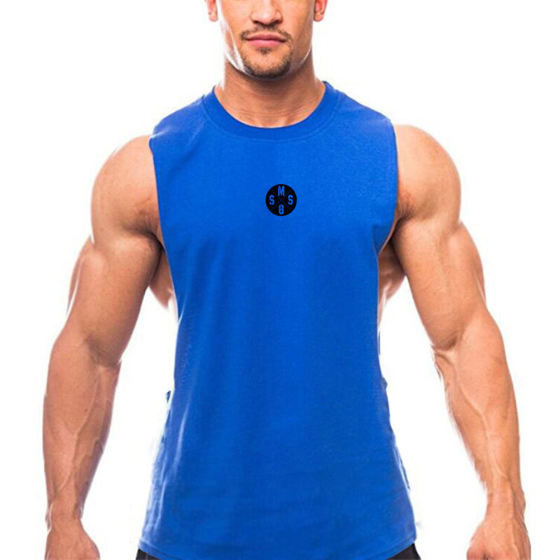 Ginásio roupas de musculação malha tanque topo marca dos homens camisas treino musculação fitness esporte singlets músculo sem mangas colete