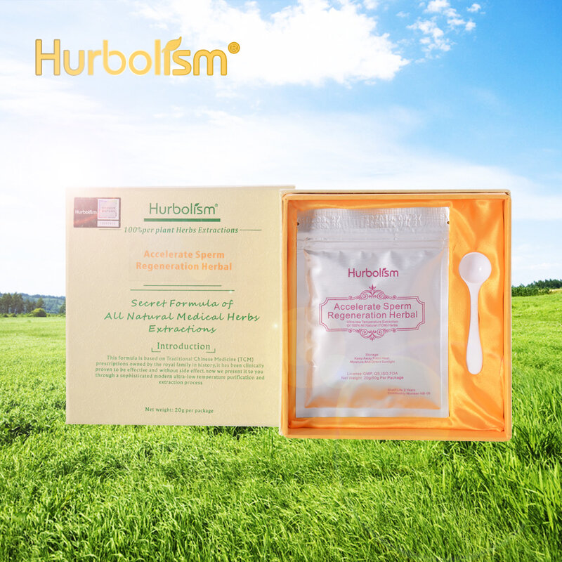 Hurbolism nowy proszek ziołowy do przyspieszenia regeneracji plemników, promowania ilości i aktywności plemników, leczenia niepłodności męskiej.