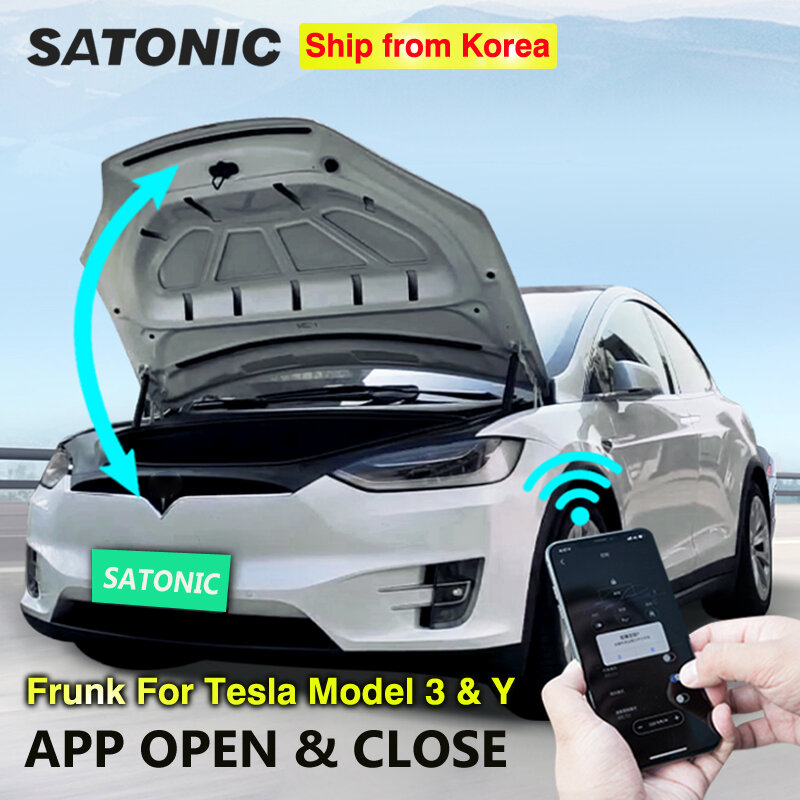 SATONIC Waterproof Electronic Tailgate Power Frunk Car Modified Automatic Lifting For Tesla Model 3 Y S X  APP Control V6S