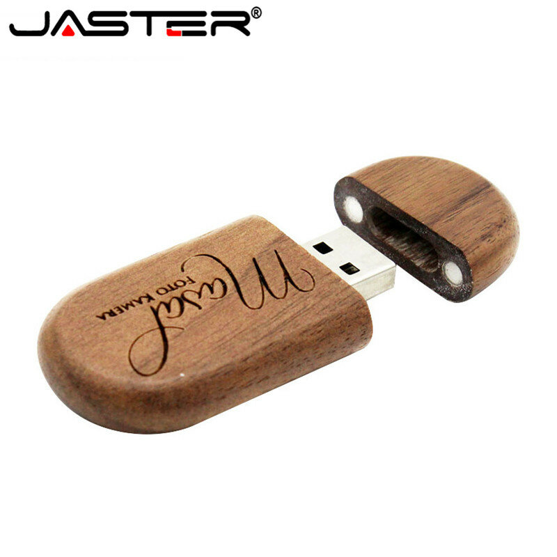 ไดรฟ์ปากกาเมมโมรี่2.0 USB ขนาด4-64กิกะไบต์ทำจากไม้ Jaster โลโก้แกะสลักตามสั่งของขวัญบริษัท/ของขวัญแต่งงานสำหรับงานแต่งงาน (โลโก้ฟรีมากกว่า5ชิ้น)