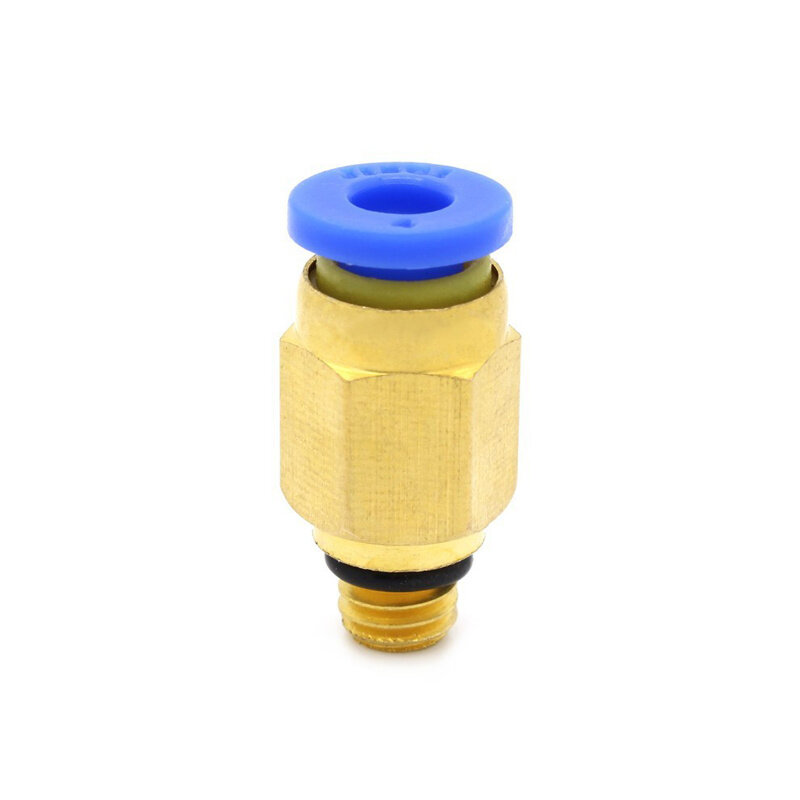M6 Pneumatic Straight Connector Brass Part For MK8 OD 4mm 2mm Tube Filament M6 Feed Fitting Coupler For 3D Printers Parts