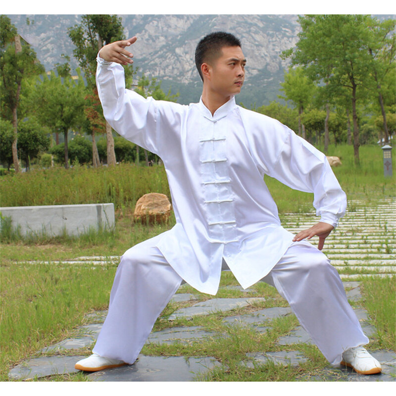 Uniformes chinos tradicionales de Tai Chi y Kung Fu para adultos, ropa de Wushu para ejercicio matutino, traje de Wing Chun para artes marciales para niños y adultos