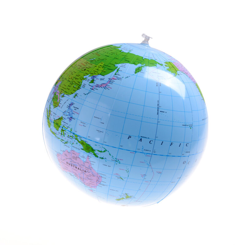 40CM Inflatable Earth World Geography Globe Map Balloon Toy Beach Ball Early Educational Toys