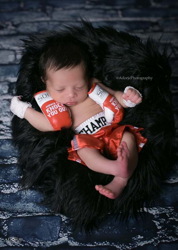 Newborn fotografia adereços bebê boxe conjunto luvas calções bebe foto tiro bebê menino photoshot mini mão luvas envoltórios