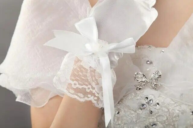ถุงมือชุดเจ้าสาวอุปกรณ์จัดงานแต่งงานใหม่