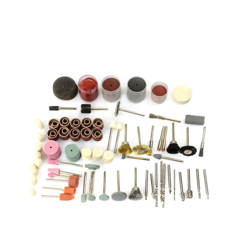 CMCP-Juego de accesorios de herramientas rotativas para taladro Dremel, accesorios de pulido, minihoja de sierra abrasiva, 242 Uds.