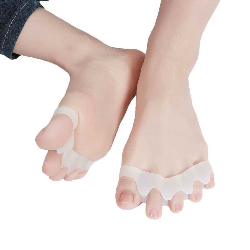 Separador de dedos del pie de silicona Valgus, alineador de dedos de niños, ensanchador de dedos para hombres y mujeres, zapatos