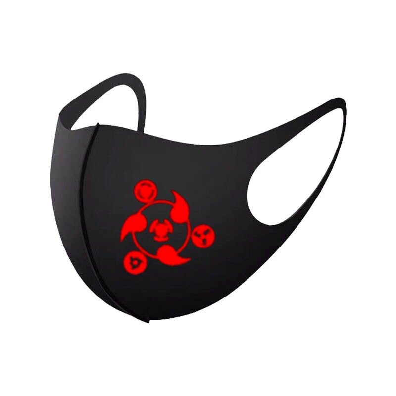 Anime NARUTO Akatsuki Sharingan Mask Coaplay Prop Red Cloud Anti Smog Washable Masks