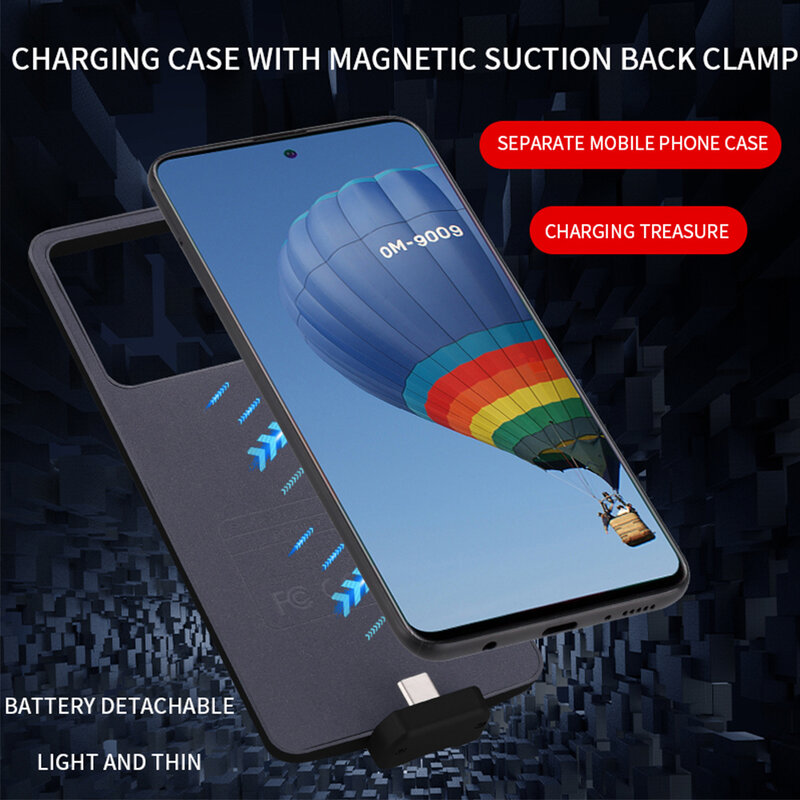 Casing Pengisi Daya Baterai 5000 Mah untuk Samsung Galaxy A52 5G M21 M30S M31S M30 A40S Casing Baterai Power Bank Pintar