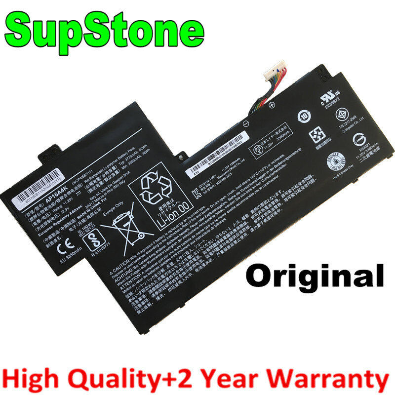 SupStone – batterie d'origine pour ordinateur portable AP16A4K, pour Acer Swift SF113-31-P865 SF11 ASPIRE 11 AO1-132 N16Q9 NE132