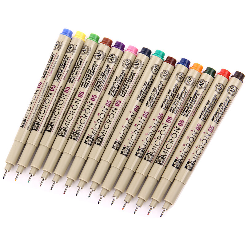 Sakura-caneta para desenho xsdk, conjunto de canetas para desenho com pigmento de micron, resistente à água, delineador fino, caneta de assinatura de desenhos animados de anime
