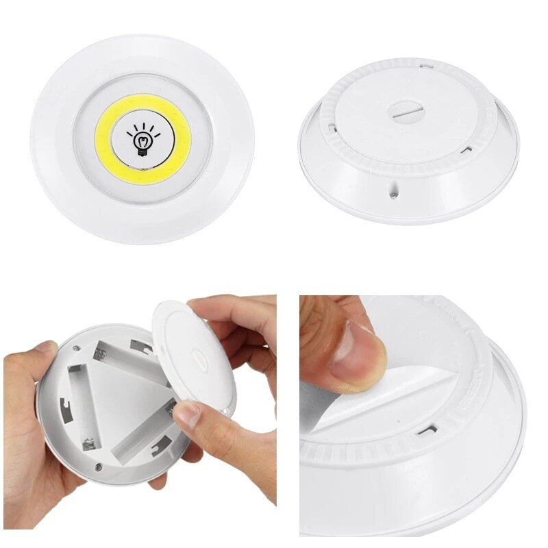 GHC-Lámpara Led con Control remoto para Dormitorio, armario De cocina, luz De Dormitorio, Cob, debajo del gabinete, luz nocturna