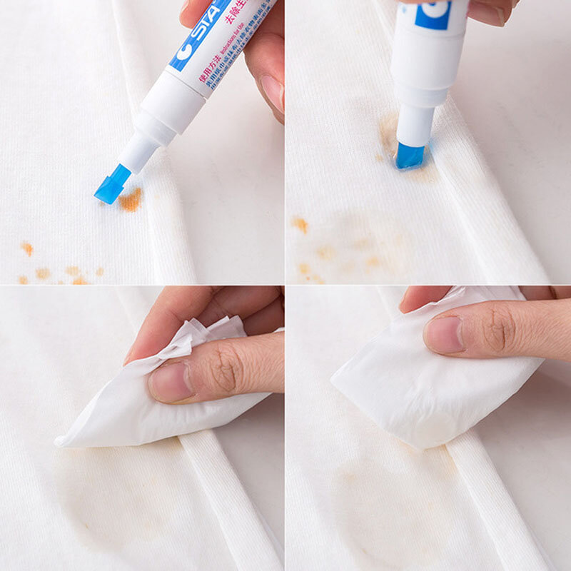 2PC High Quaity Cleaner Erase Scouring Pen Detergent Clothes Grease Stain Removal Pens Emergency Decontamination