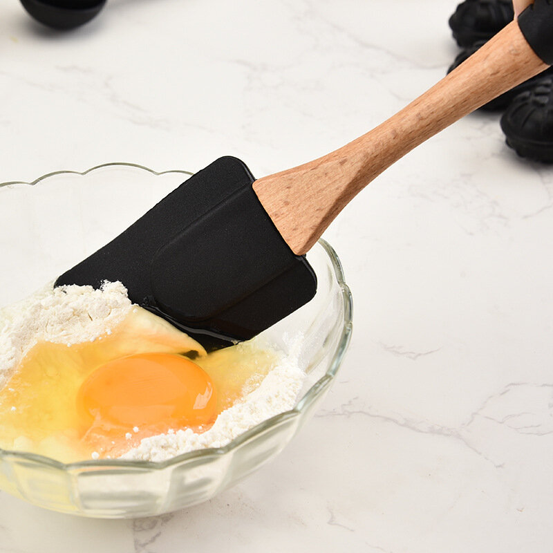 Silicone Wood Turner Spatula Brush Scraper Pasta Gloves Egg Beater Kitchen Accessories Baking Cooking Tools Kitchenware Cookware