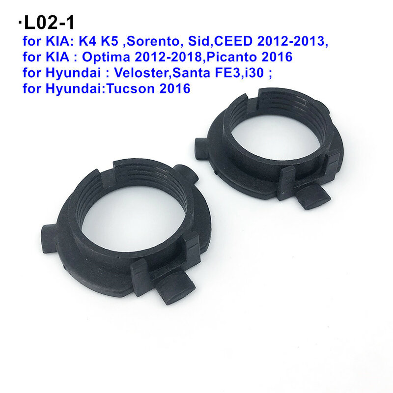 2 pc x carro h7 led farol adaptador para kia k4 k5 sorento sid ceed optima picanto h7 led base suporte da lâmpada para hyundai i30 tucson