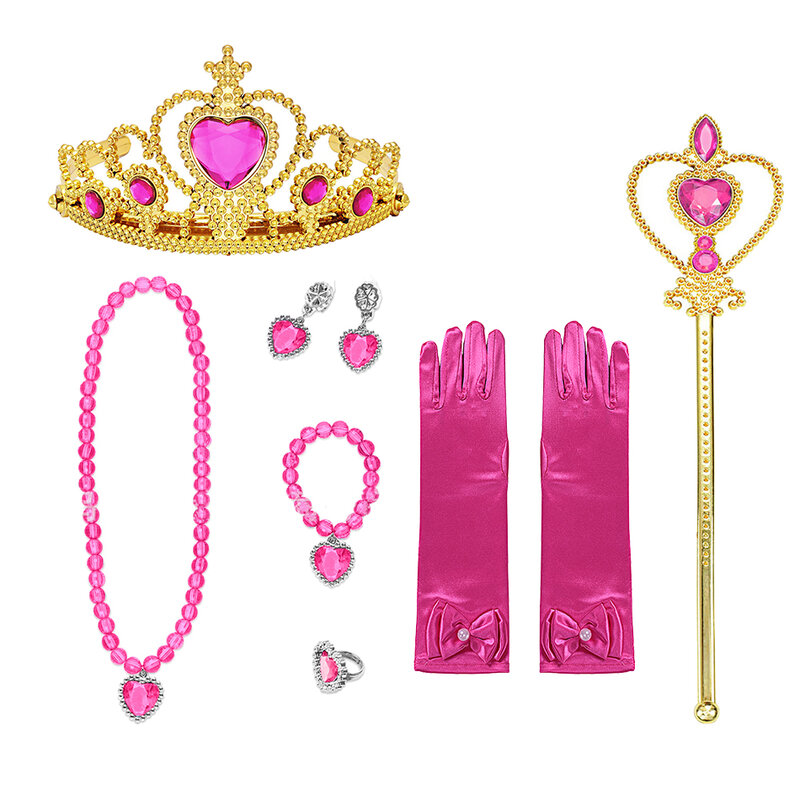 Tocado de Tiara de princesa para niños, tocado de corona de princesa linda, tocado para niñas, diadema para niños, accesorios de Aurora