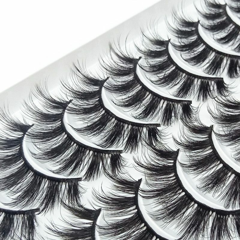10 pairs 3D mink eyelashes natural eyelashes wholesale, dramatic false eyelashes eye makeup eyelash extension