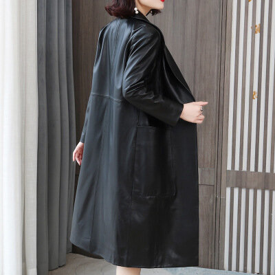 Tao Ting Li Na Women Spring Genuine Real Sheep Leather Jacket R30